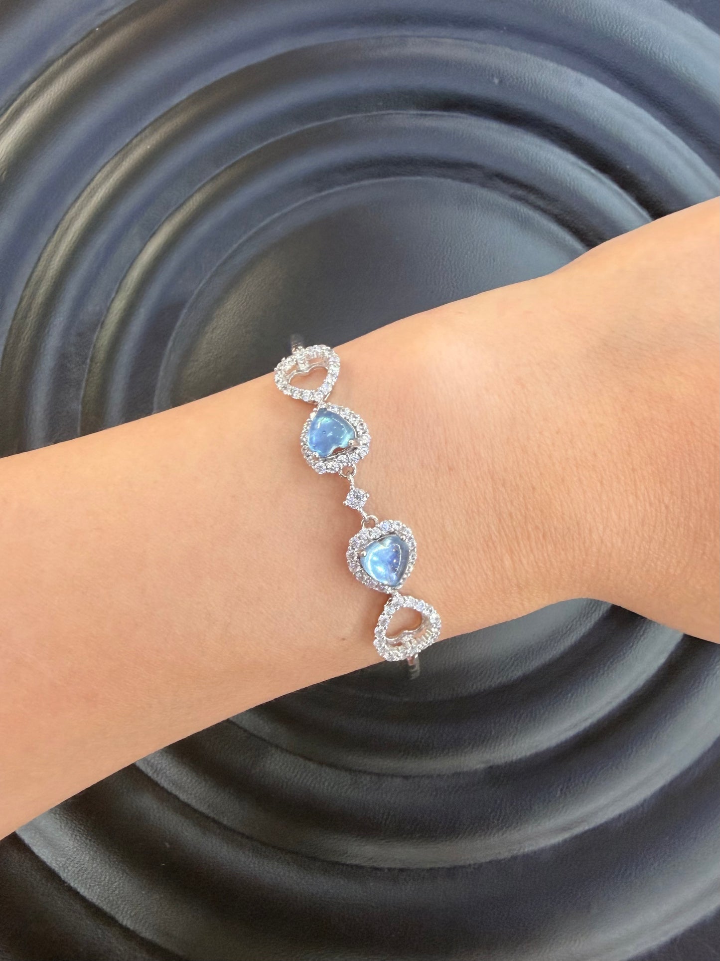 Aquamarine Bracelet Collection, 925 Sterling Silver, 3 Styles to Choose From