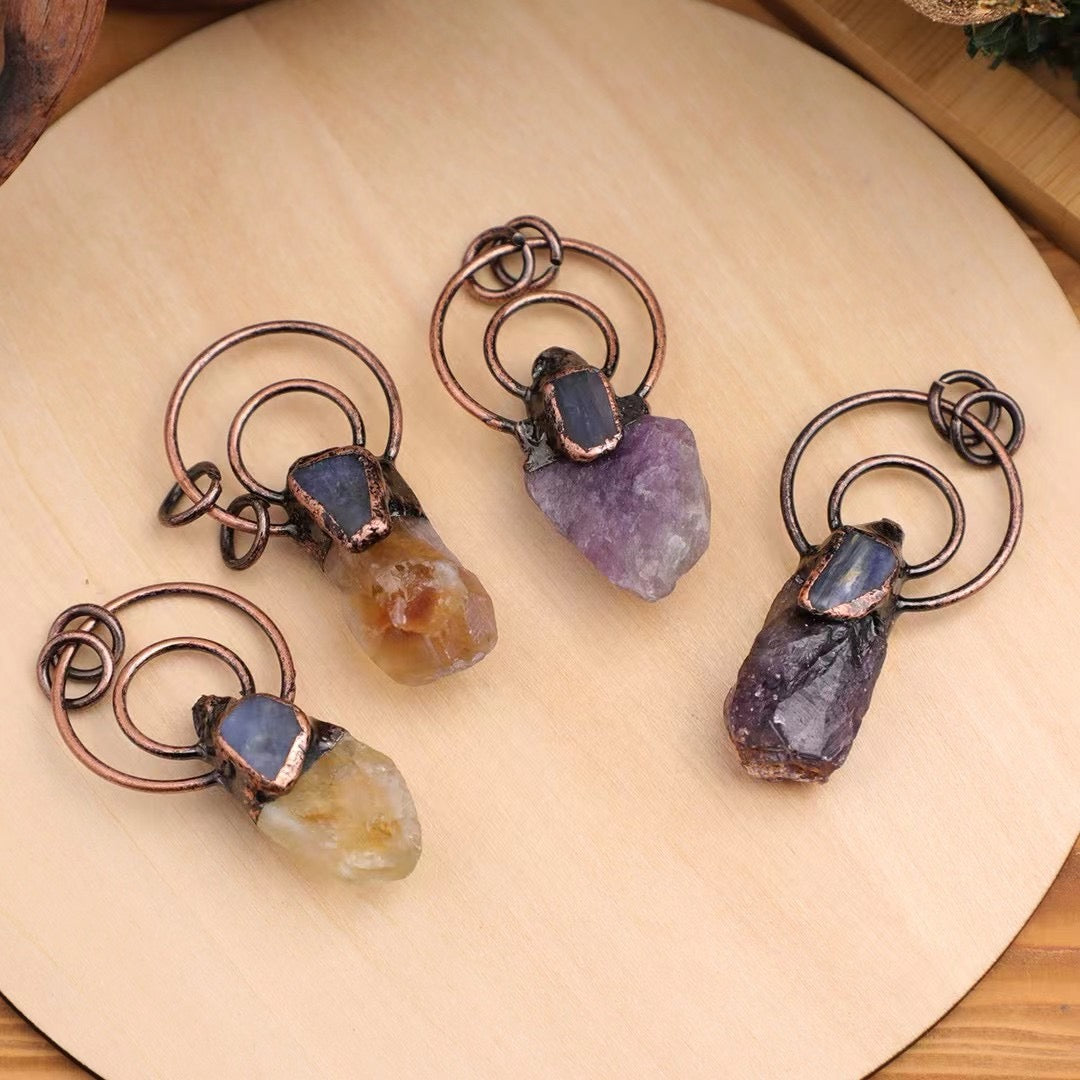 ✨【New Arrival｜Kyanite Double Crystal Pendant】